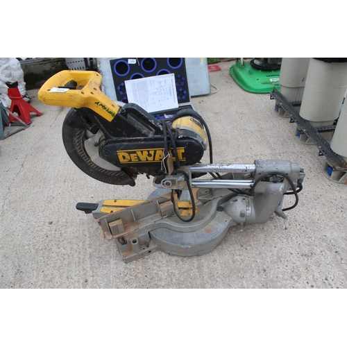 444 - DEWALT CHOP SAW  NO VAT