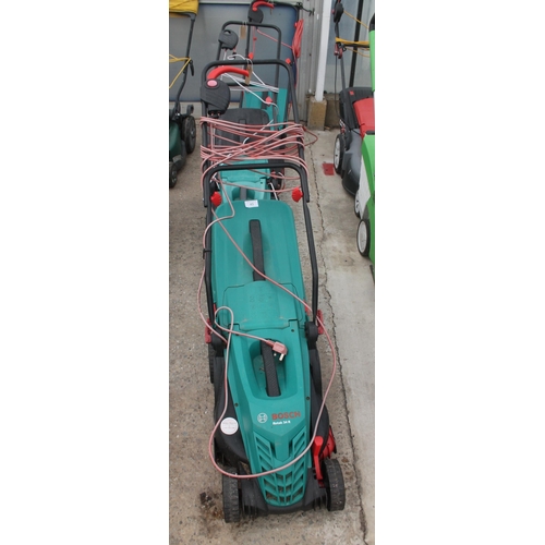 45 - BOSCH ROTAK 34R, BOSCH ROTAK 340 ER AND BOSCH ROTAK 32R MOWERS  + VAT