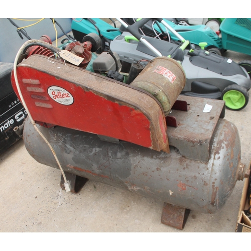 53 - SELLARC SINGLE PHASE AIR COMPRESSOR  NO VAT