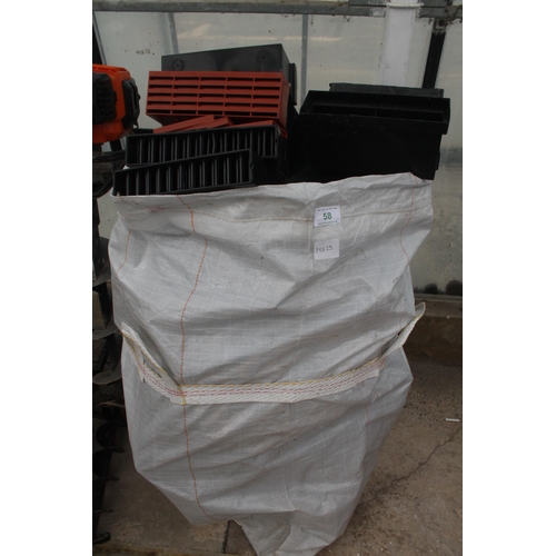 58 - BAG OF AIR VENTS (WORKING)  NO VAT