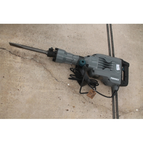 62 - NEW FERREX HEAVY DUTY 1900W JACK HAMMER  NO VAT