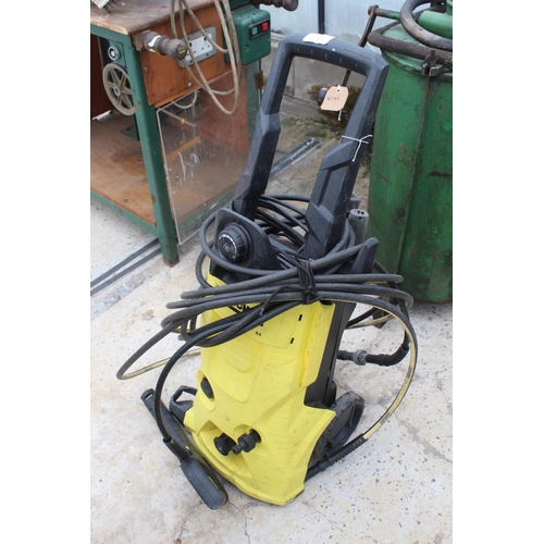 7 - KARCHER K4 AND TOOLS  NO VAT