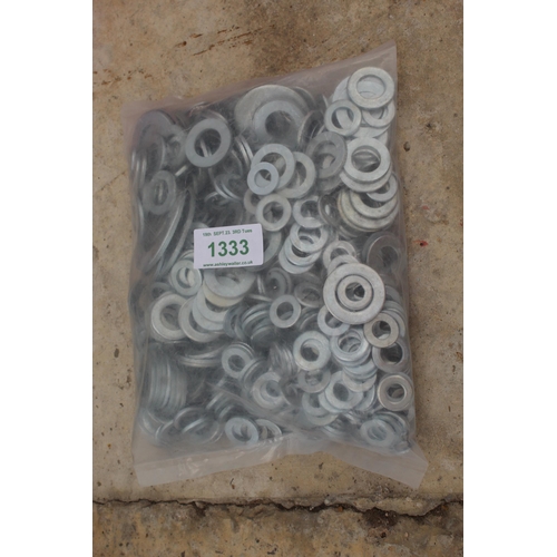 1333 - BAG OF MIXED WASHERS  + VAT