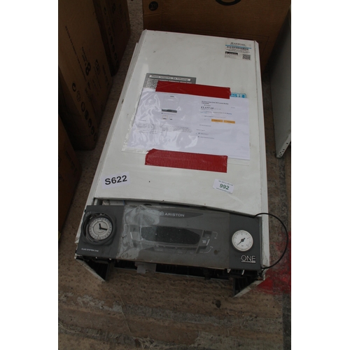 992 - ARISTON COMBI BOILER  NO VAT