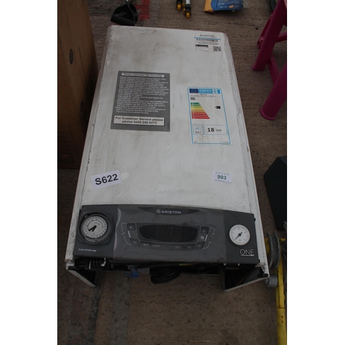 993 - ARISTON COMBI BOILER  NO VAT