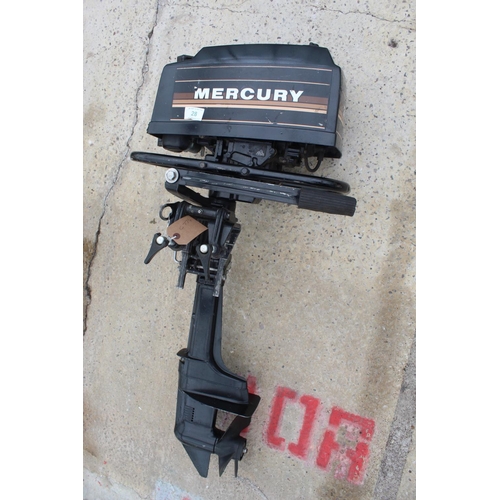 28 - MERCURY OUTBOARD (STARTS, BUT HAS BEEN STANDING FOR SOME TIME)  NO VAT