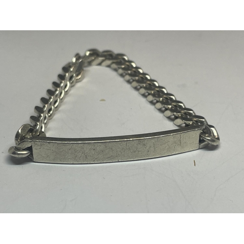 562 - A SILVER ID BRACELET