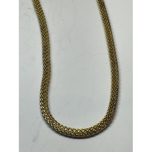 574 - TWO SILVER GILT NECKLACES