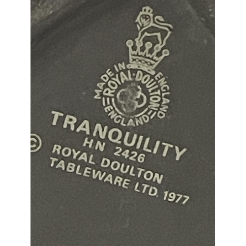 721 - THREE ROYAL DOULTON MATTE BLACK FIGURES - 'TRANQUILITY' HN2426, 'PEACE' HN2433 & 'SYMPATHY' HN2838