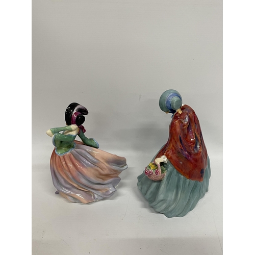 728 - TWO ROYAL DOULTON LADY FIGURES - 'AUTUMN BREEZES' HN1911 & 'LADY CHARMIAN' HN1948