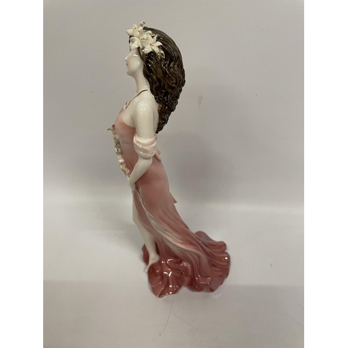 729 - A COALPORT LIMITED EDITION 'RUBY' LADY FIGURE