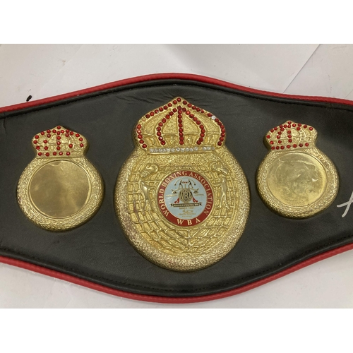 48 - AN ANTHONY JOSHUA SIGNED W.B.A BELT