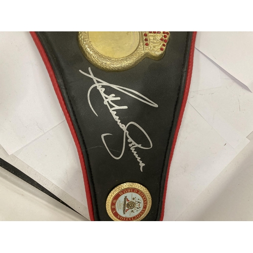 48 - AN ANTHONY JOSHUA SIGNED W.B.A BELT