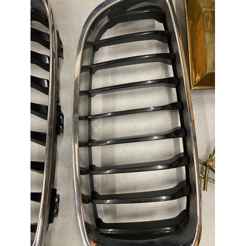 257 - A PAIR OF BMW CAR GRILLS