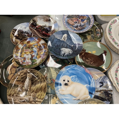 263 - A COLLECTION OF CABINET PLATES, WILDLIFE ETC