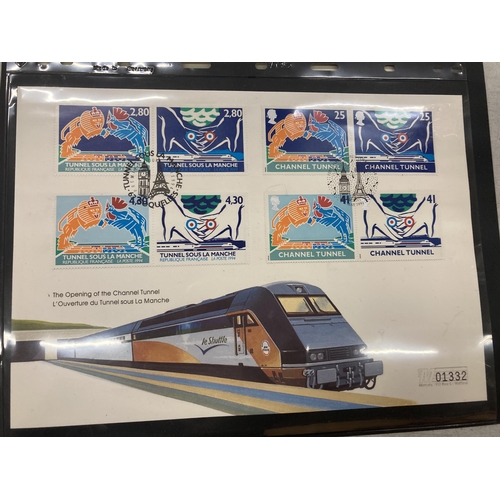 280 - A CHANNEL TUNNEL / LE SHUTTLE LOT - NOVELTY SADLER TEAPOT AND STAMPS