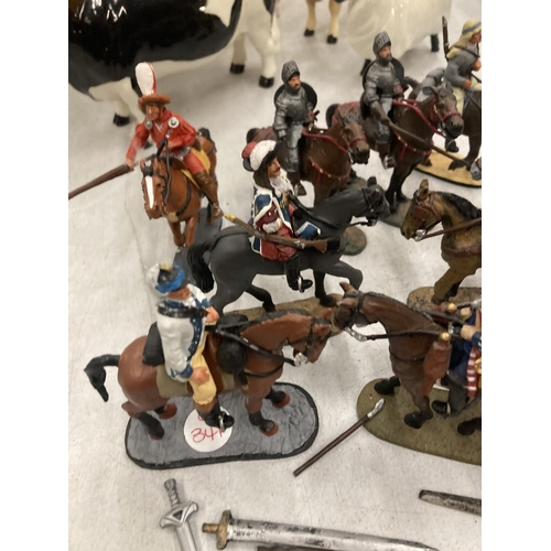 296 - A COLLECTION OF DEL PRADO MILITARY ON HORSEBACK