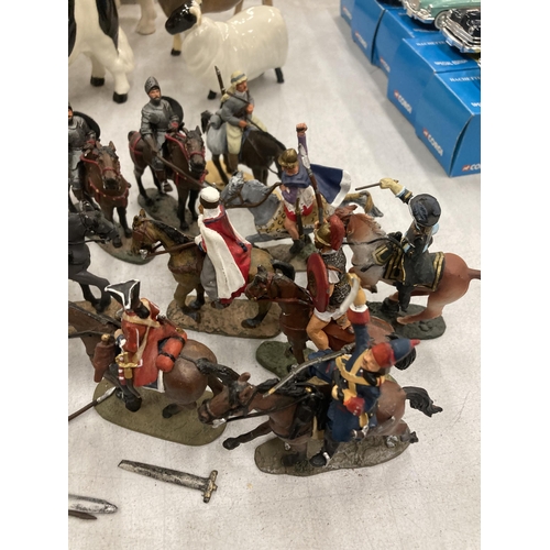 296 - A COLLECTION OF DEL PRADO MILITARY ON HORSEBACK