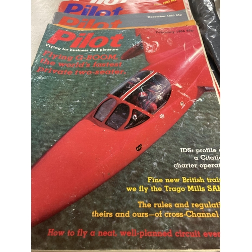 1005 - A COLLECTION OF 1980'S 'THE PILOT' MAGAZINE