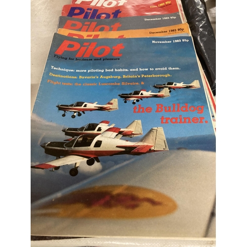 1005 - A COLLECTION OF 1980'S 'THE PILOT' MAGAZINE