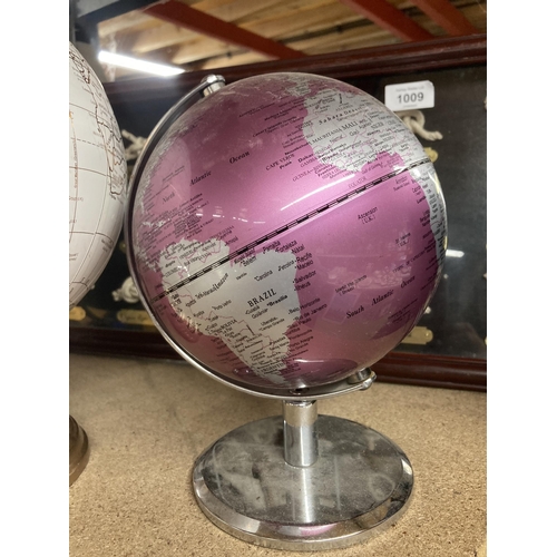 1010 - A GROUP OF THREE MODERN GLOBES