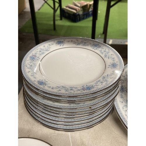 1019 - A NORITAKE BLUE HILL PART TEA SET