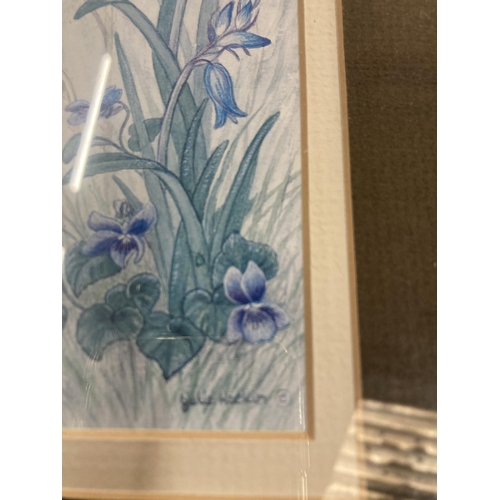 929 - A GROUP OF THREE FRAMED FLORAL PRINTS