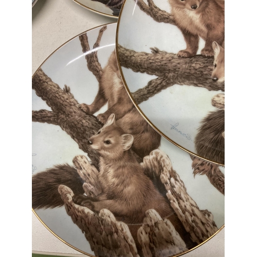 961 - A COLLECTION OF ANIMAL AND BIRD THEMED CABINET PLATES - 11 IN TOTAL