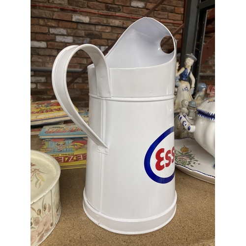 979 - A LARGE ESSO METAL OIL CAN, 13' HIGH