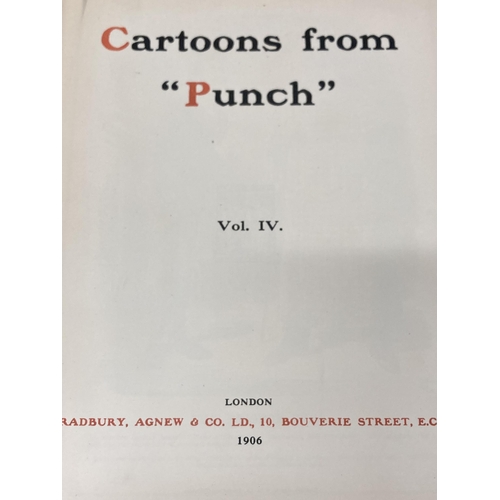 987 - THREE 1919 PUNCH BOOKS TO INCLUDE 'MR PUNCH'S HISTORY OF THE GREAT WAR', 'PUNCH VOLUME CLVI' AND 'CA... 