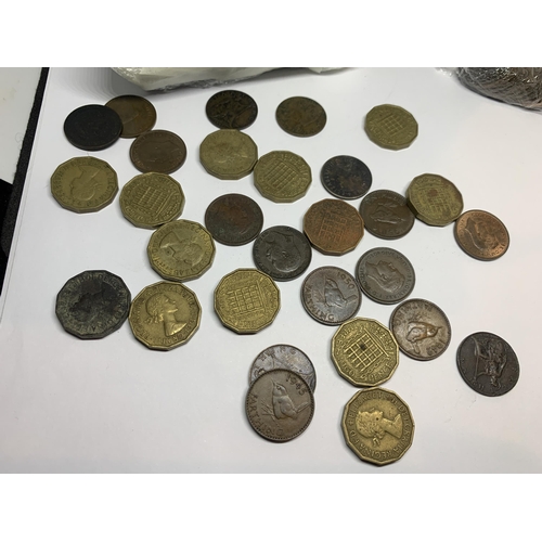 397 - APPROXIMATELY ONE HUNDRED AND TWENTY BRITISH COINS - APPROX ONE HUNDRED GEORGE V PENNIES 1911-1936, ... 