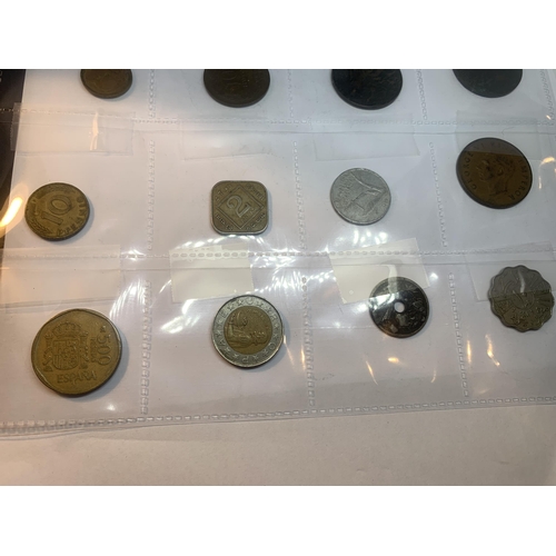 410 - NINETEEN ASSORTED WORLD COINS BELIEVED TO CONTAIN 1938 IRAQ 10 FILS, PORTUGAL, AUSTRALIA, FRANCE ETC... 