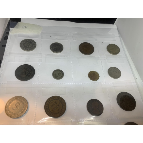 411 - TWENTY ASSORTED WORLD COINS  BELIEVED TO CONTAIN MALTA, BELGIUM, GERMAN, ITALY ETC, DATES RANGING 18... 