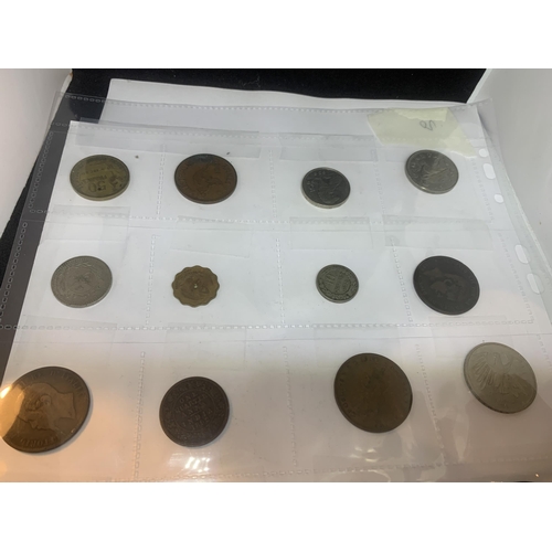 411 - TWENTY ASSORTED WORLD COINS  BELIEVED TO CONTAIN MALTA, BELGIUM, GERMAN, ITALY ETC, DATES RANGING 18... 