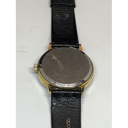 641 - A VINTAGE ROTARY WRIST WATCH SEEN WORKING BUT NO WARRANTY