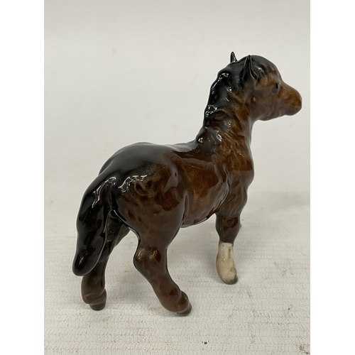 761 - A BESWICK FIGURE OF A SHETLAND PONY