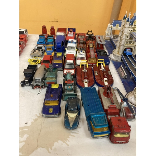 813 - A COLLECTION OF PLAYWORN DIE-CAST VEHICLES