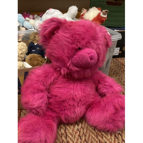 817 - A LARGE QUANTITY OF TEDDY BEARS AND FURTHER PLUSH TOYS