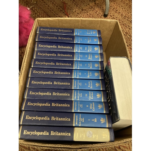 818 - A SET OF ENCYCLOPAEDIA BRITTANICA BOOKS, 1912 DICKENS CENTENARY ISSUE OF MARTIN CHUZZLEWIT, OLD ORDN... 