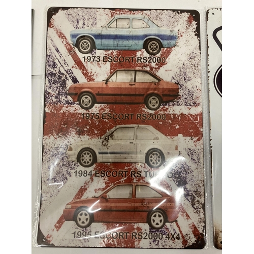 834 - TWO FORD TIN PLATE SIGNS