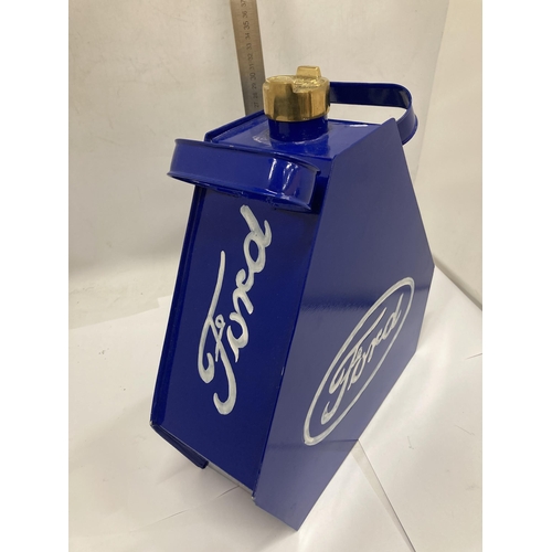 840 - A BLUE FORD PETROL CAN