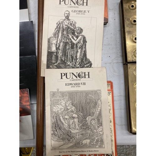 859 - SIX 1952 PUNCH MAGAZINES AND A PUNCH BOOK