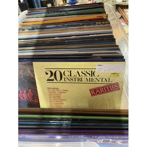 879 - A LARGE QUANTITY OF LP VINYL RECORDS TO INCLUDE SKY, THE CARPENTERS, THE BEACH BOYS, MANFRED MANN, T... 