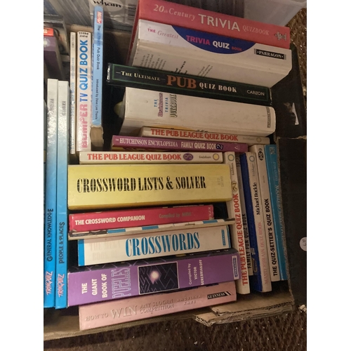 898 - A COLLECTION OF APPROX 50 QUIZ BOOKS