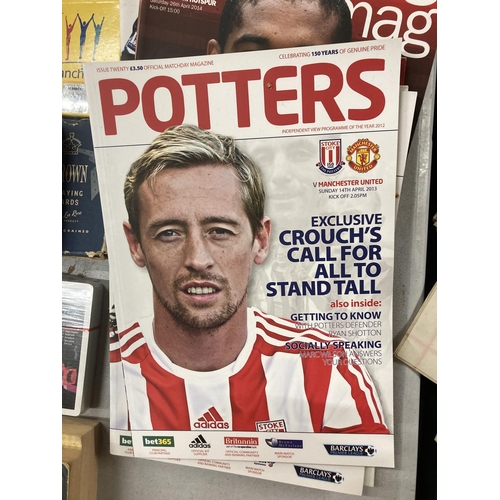 901 - A COLLECTION OF 27 MATCHDAY POTTERS MAGAZINES