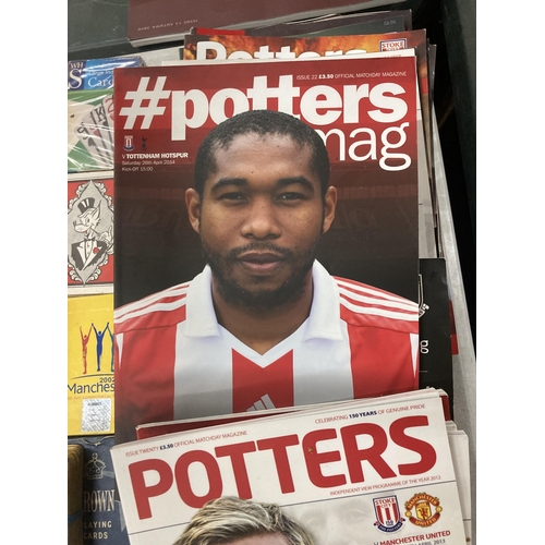 901 - A COLLECTION OF 27 MATCHDAY POTTERS MAGAZINES