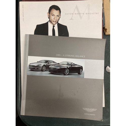 911 - A COLLECTION OF ASTON MARTIN BOOKLETS