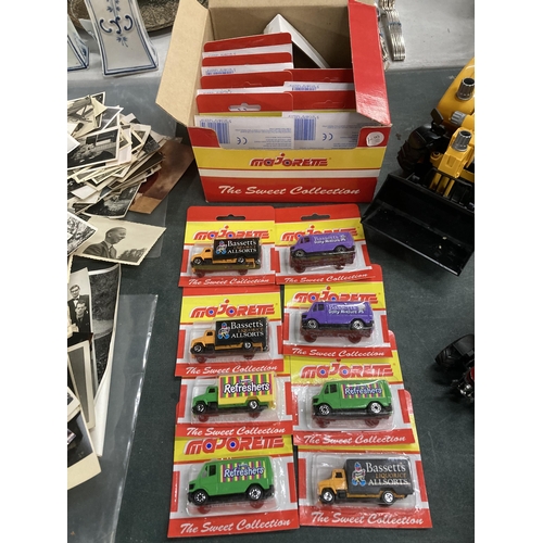 914 - A LARGE COLLECTION OF 'MAJORETTE THE SWEET COLLECTION' SMALL DIE-CAST VANS AS NEW IN BLISTER PACKS