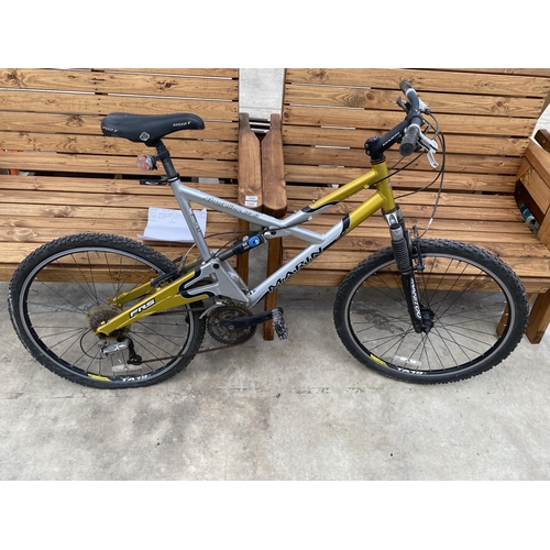 1560A - A MARIN SHORELINE TRAIL MOUNTAIN BIKE, WITH 6061 ALUMINIUM HEAT TREATED TUBING, REAR AIR SUSPENSION ... 