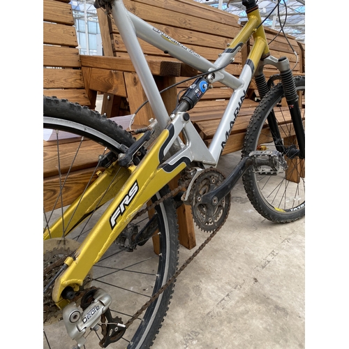 1560A - A MARIN SHORELINE TRAIL MOUNTAIN BIKE, WITH 6061 ALUMINIUM HEAT TREATED TUBING, REAR AIR SUSPENSION ... 